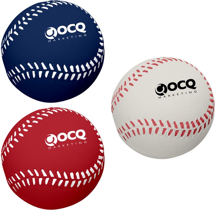 TH4090 Baseball Stress Reliever With Custom Imp...